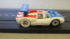 1975 8625 Tyco Pro Chaparral 2D Stars and Stripes-Red/White/Blue-Runs and Lights