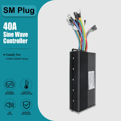 E-bike 36/48/72V 40/60/80A Sine Wave Controller with S-100/H-100/M5 LCD Display - Picture 25 of 39