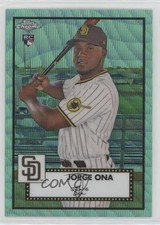 2021 Topps Chrome Platinum Anniversary Aqua Wave Refractor Jorge Ona #113 00em
