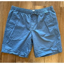 Gap Mens 9 Inch Easy Shorts Cornflow Blue Elastic Waist Drawstring Large