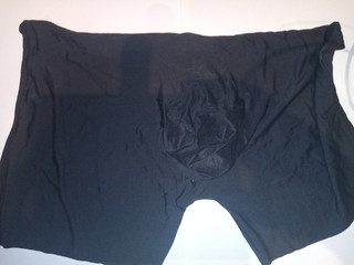 Herren Unterhose Eisseide Boxerform schwarz hauch dünn