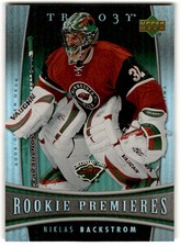 2006-07 Upper Deck Trilogy Premieres Niklas Backstrom Rookie /999 #121 Minnesota