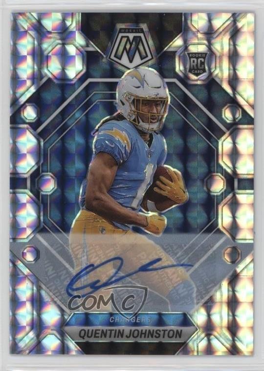 2023 Panini Mosaic Rookies Prizm Quentin Johnston #356 Rookie Auto RC 0t49