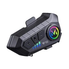 Y10 Motorcycle Helmet Bluetooth Headset, Bluetooth 5.3 Headphone, Smart Black