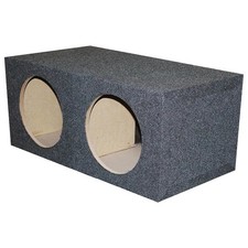 Dual 12 Inch Heavy Duty Sealed Subwoofer Box Sub Enclosure  2 x 12" Box