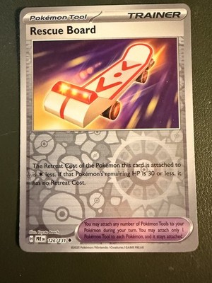 Pokemon TCG Rescue Board 126/131 Prismatic Evolutions SV8.5 Reverse Holo NM