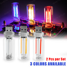 Portable USB Car LED Night Light 2PCS Stepless Dimming Touch Control Lamp