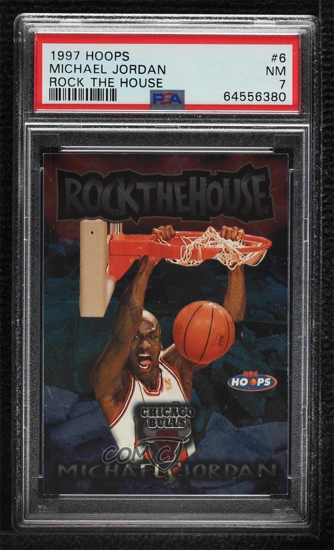 1997-98 NBA Hoops Rock The House Michael Jordan #6RTH PSA 7 HOF 2t7