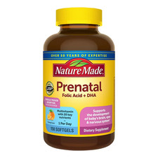 Nature Made Prenatal with Folic Acid  DHA Softgels 150 ct