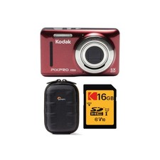 Kodak PIXPRO FZ53 Digital Camera Friendly Zoom Case Memory Card Red 