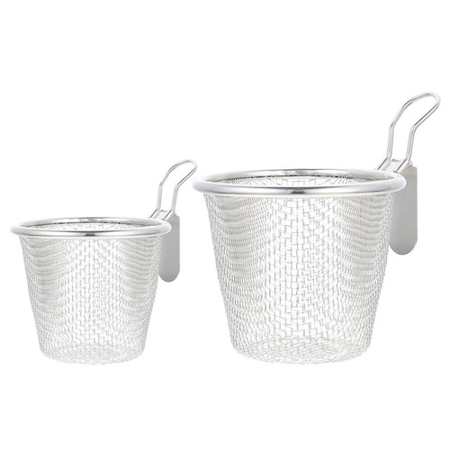 2 Pcs Stainless Steel Pasta Spoon Strainer with Handle Hot Pot Spoons - Bild 4 von 12