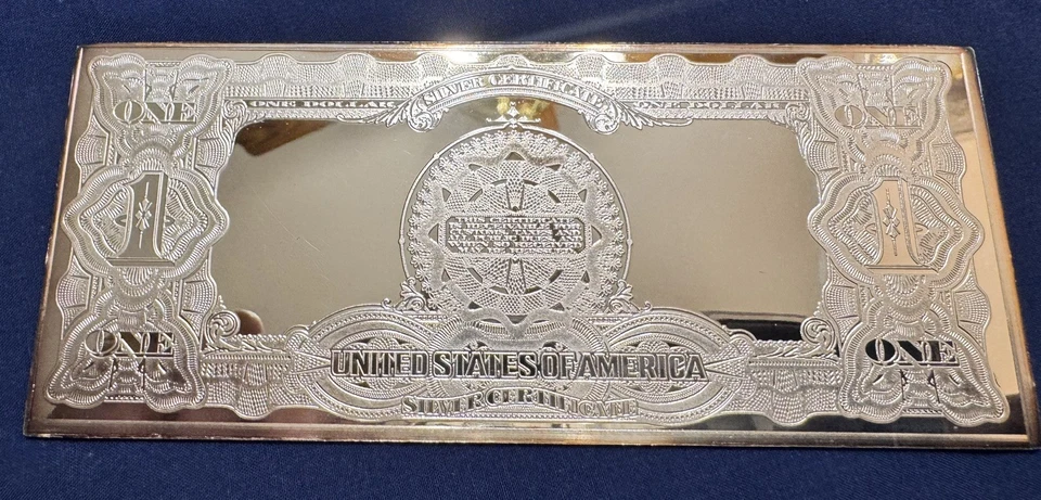 .999 Silver Certificate Dollar $1 Bar - Image 3 of 3