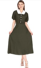 Thanksgiving Colonial Dress for Adult Women Prairie Pioneer Pilgrim Large