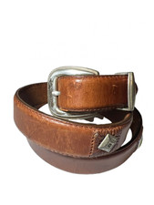 Onyx by Brighton Men's Vtg. 10207 Western brown leather concho belt 1995, Sz 34.
