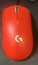 Logitech G Pro X Superlight Wireless Mouse – Red – No Dongle – Tested Working