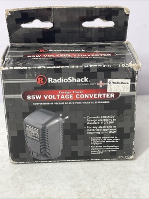 RadioShack Foreign Travel 85-Watt Voltage Converter, 273-1426, 110/120VAC Tested