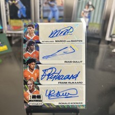 2026 Prizm World Cup Frank Rijkaard Van Basten Koeman Rudd Silver Wave Auto SSP