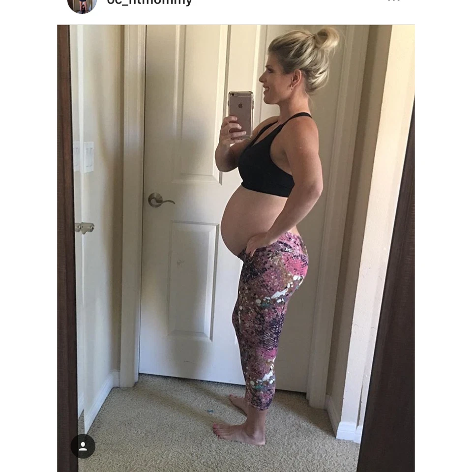 Activewear Printed Maternity Leggings Capris Supplex XS-S-M-L Made in Brazil - Image 2 of 4