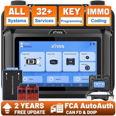 XTOOL X100PAD S Auto Key Programmer OBD2 Full Diagnostic Scanner FCA CANFD&DoIP