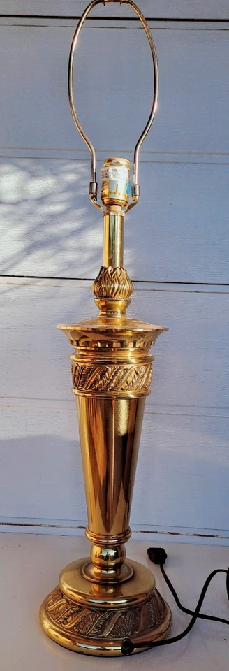 DEUX  SUPERBES ET GRANDES   LAMPES  A POSER     FACON TORCHE  SIGNEE  STIFFEL - Photo 3/4