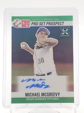 MICHAEL MCGREEVY 2021 LEAF PRO SET XRC ROOKIE AUTO GREEN /10 #PSO-MM4 Q6990