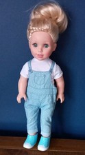 Hapello Toddler Doll - blonde blue eyes 18"