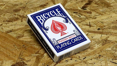 Bicycle Maiden Back (blau) von USPCC, ein tolles Geschenk für Spielkartensammler