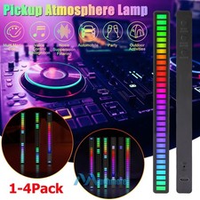 lot 32 Bit Sound Control RGB Light Bar, Colorful Rechargeable Pickup Rhythm Lamp