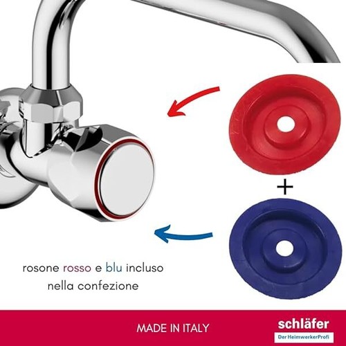 Schläfer | Rubinetto Singolo a Muro acqua fredda per Lavello Bagno e Cucina - Foto 2 di 9