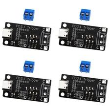 4PCS Type-C PD3.0 Trigger Module 5V-28V Adjustable Voltage USB-C Female