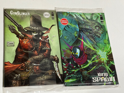 GUNSLINGER / KING SPAWN #1 Gamestop Exclusive Set McFarlane Image Comics 2021 