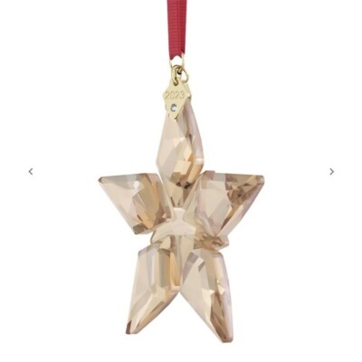 Swarovski Crystals Gold-Tone Festive Annual Edition 2023 Ornament