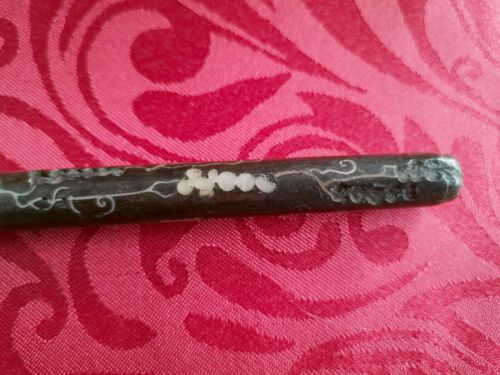 CANNE D'ENFANT ARGENT MASSIF CHINE XIX CHINESE CANE SILVER 51cm - Foto 15 di 19