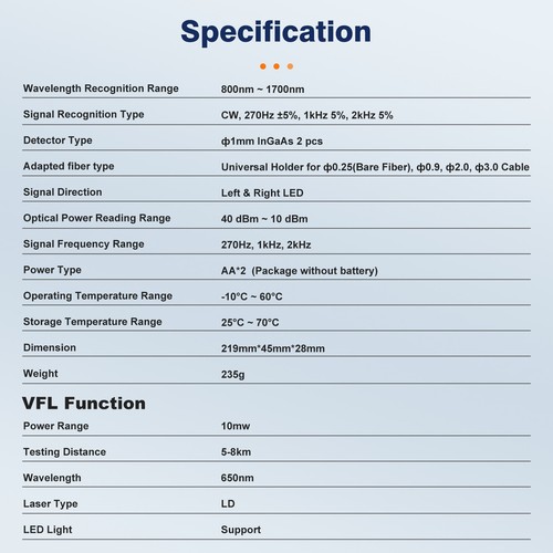 Komshine FI-20V Fiber Optic Identifier & KPN-35 PON Power Meter 1310/1490/1550nm - Picture 3 of 18