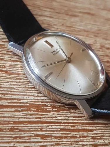 Vintage Marvin Hermetic 34mm Steel Watch 620A 1960’s Hand Winder Swiss - Picture 6 of 19