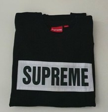 SS14 Supreme Marathon crewneck black sweatshirt size L large jumper 2014 Rare