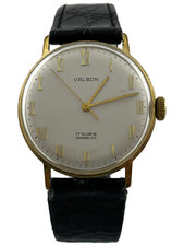 Vintage Herrenarmbanduhr Valson Handaufzug in elegantem Design, funktioniert