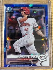 2021 Bowman Chrome Sapphire JONATHAN INDIA Prospect #BCP-46 CINCINNATI REDS