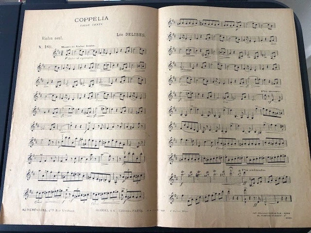 partition ancienne : Selecta pour violon seul Selecta (Coppélia) - Photo 2/3