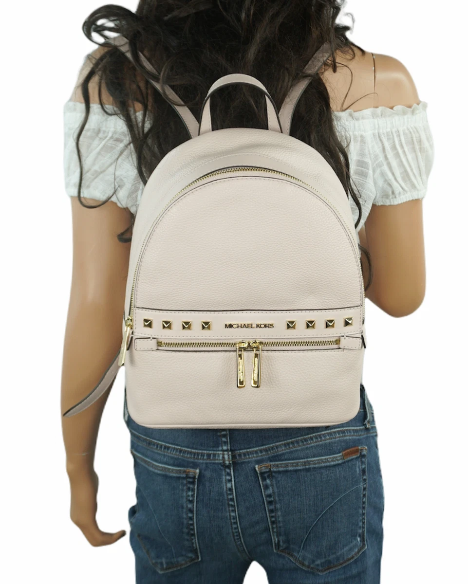 Michael kors pink top backpack with studs
