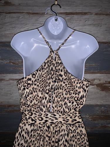 L’Atiste Cheetah Leopard Print Faux Wrap Sexy Dress Size Small S NWT - Picture 6 of 7