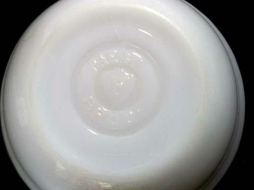 Vintage Federal Glass Milk Glass 4 7/8" Bowl and Toddler Size Mug - Picture 8 of 11