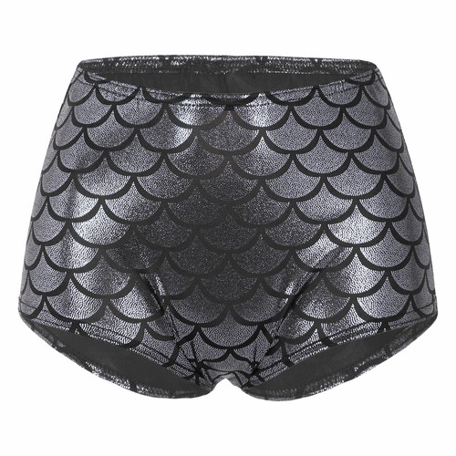 Women's Shiny Fish Scale Booty Shorts Low Waist Raves Dance Hot Pants Costume - Bild 77 von 112