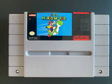 SNES Super Mario World Video Game AUTHENTIC TESTED & WORKING CLEAN!