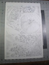 vtg 1980s original comic art Robb Phipps Outrunner #1 Pg 6 TSR Malibu