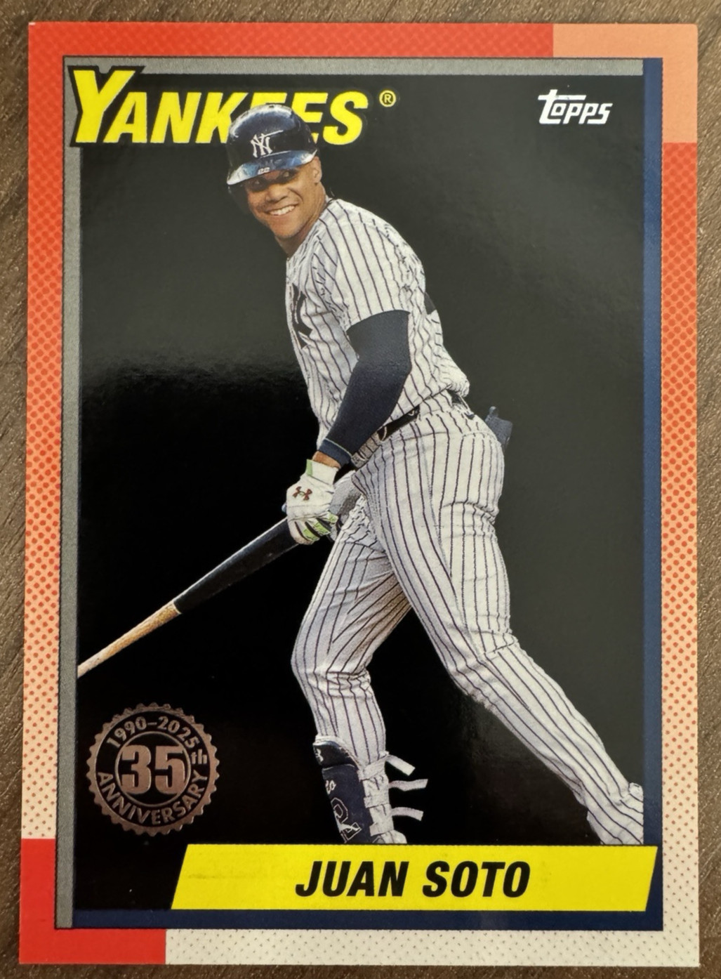 Juan Soto #/10 2025 Topps Series 1 - #T90-10, Black 1990 Topps Ann.