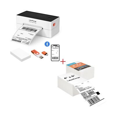 BT320 Label Printer with 1000 Sheets 4x6 Labels