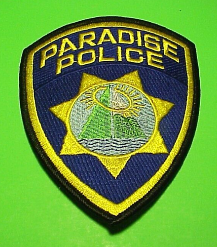 PARADISE CALIFORNIA CA 5" POLICE PATCH KOSTENLOSER VERSAND!!!