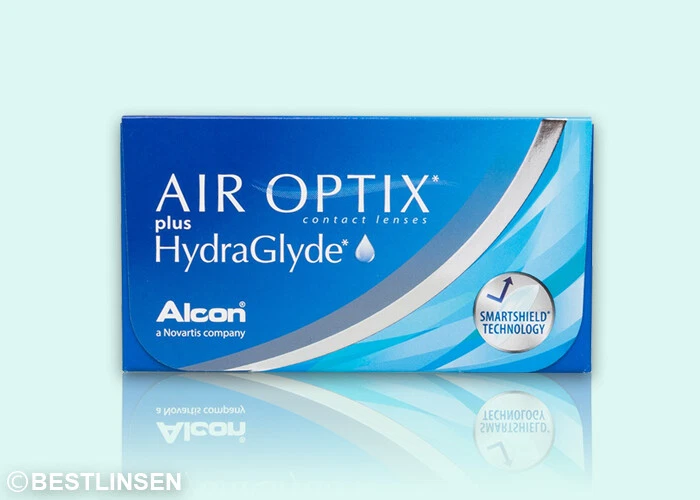Air Optix HYDRAGLYDE von Alcon 1x6 Stück Monatslinsen Kontaktlinsen + Behälter