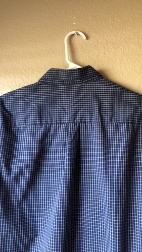 Van Heusen Shirt Blue Long Sleeve Button Down Casual Shirt Men’s Sz M 15-15 1/2 - Picture 9 of 11
